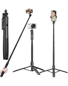 Mobilife 61" Bluetooth Selfie Stick Tripod (Aluminum, Multifunctional)