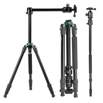 Hiffin HF-550 Professional Aluminum Tripod & Monopod (165cm, 7kg Load)
