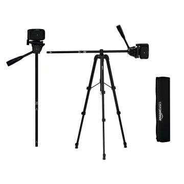 Amazon Basics 2-in-1 Lightweight Aluminium Tripod with Monopod (52–160 cm)