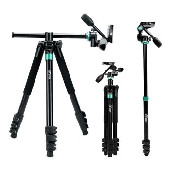 Hiffin HF-999 Professional Magnesium Alloy Tripod & Monopod (Black)