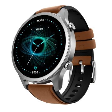 NoiseFit Halo 1.43" AMOLED Smart Watch – Vintage Brown