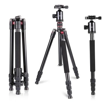 Adofys 67" Professional Aluminum Tripod Monopod with Ball Head