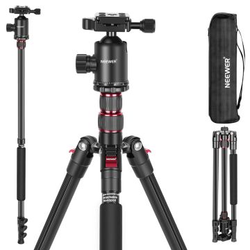 Neewer 77" Aluminum Tripod Monopod with 360° Ball Head (8kg Load)