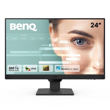 BenQ GW2490 24" FHD IPS Monitor – 100Hz, 99% sRGB, Eye-Care, HDMI/DP – Bezel-Less