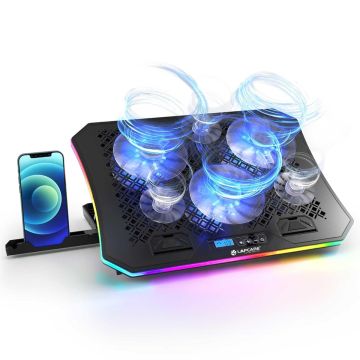 LAPCARE Winner PRO RGB Cooling Pad with 6 Fans Laptop Stand