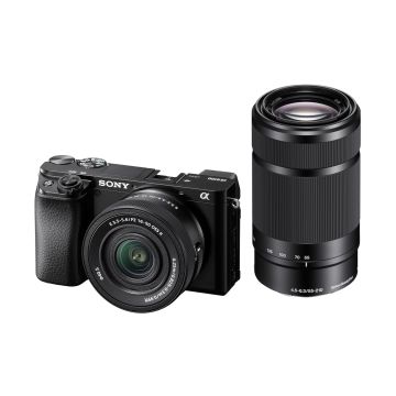 Sony Alpha ILCE-6100X Mirrorless Camera (24.2MP, Dual Lens Kit)