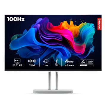 Lenovo L24i-4A 24" FHD IPS Monitor – 100Hz, 1ms, FreeSync, 99% sRGB, HDMI/VGA