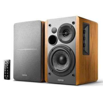 Edifier R1280DB Bluetooth Bookshelf Speakers (Wood Grain)